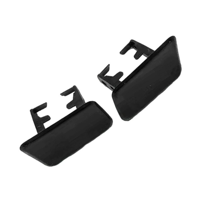 1 Pair For BMW X3 E83 2004-2010 Car Headlight Washer Nozzle Cover Cap Black Plastic 61673416176 616