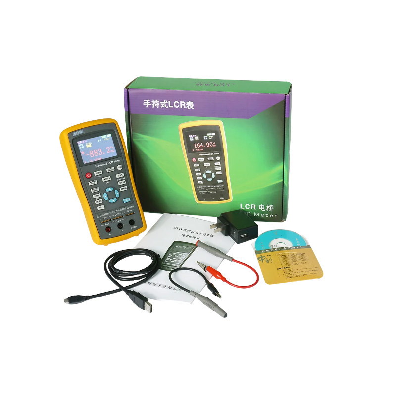 Handheld Digital LCR Meter LCR Multimeter Tester 100kHz 2.5-inch LCD for Inductance Capacitance Res