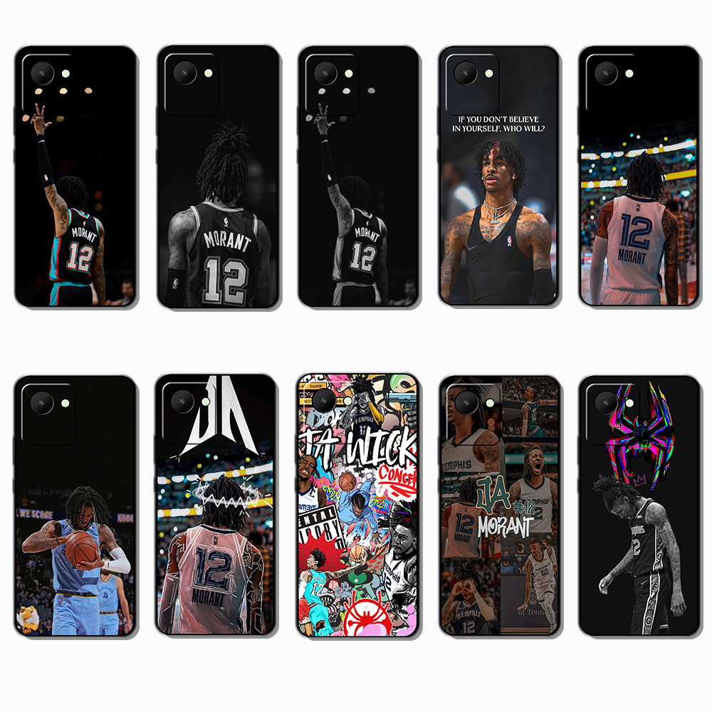 เคสโทรศัพท์สีดําแบบนุ่มสําหรับRealme C30 norzo 50i Prime NG14 Ja Morantปลอกป้องกันการตกฝาครอบป้องกัน