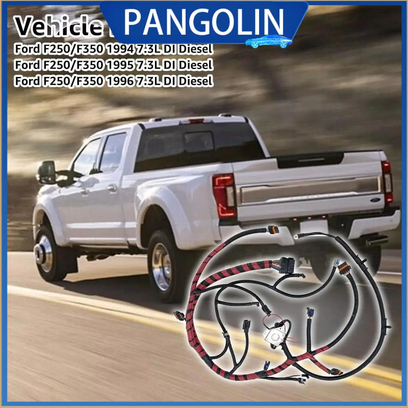 PANGOLIN Direct Injection Turbo Wiring Harness F6TZ9A451F for 1994-1996 Ford F250 F350 Super Duty 7