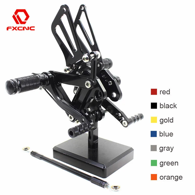 FOR KAWASAKI ZX9R Zx9r 1999-2003 2002 2001 2000  Aluminum Adjustable Motorcycle Rearsets Rear Sets