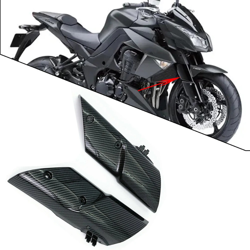For KAWASAKI Z1000 Z 1000 2010 2011 2012 2013 ABS Carbon Fiber Motorcycle Front Side Shock Absorber