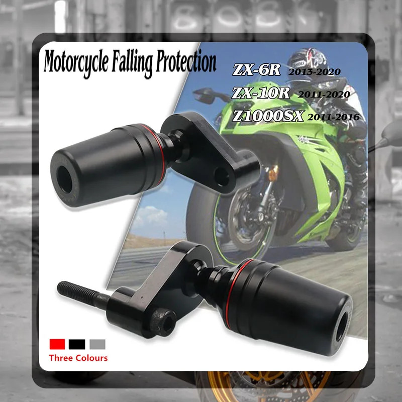 For KAWASAKI ZX6R Z1000SX ZX10R ZX 6R 10R Z 1000 SX Motorcycle Falling Protection Frame Slider Fair