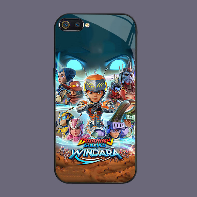 HK-50 X BoboiboyGlass GLASS Casing สําหรับ OPPO Realme A3S A5 A12E C2s C2 C1