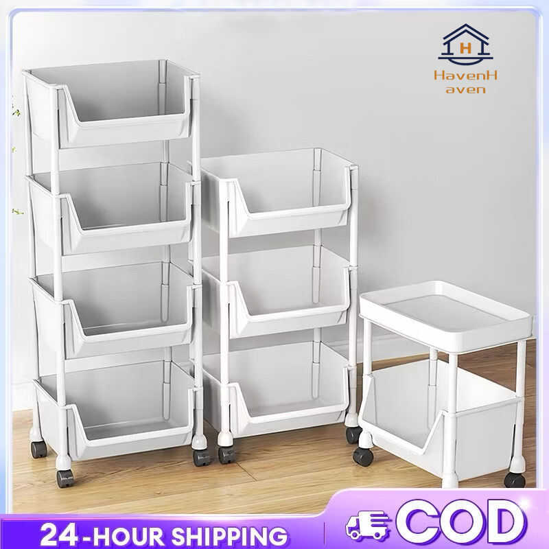 3/4/5 ชั้นย้ายรถเข็นชั้นวางชั้นวางห้องครัวมุมแคบ Slit ตู้เก็บของ Home izer#XTC02#XTC