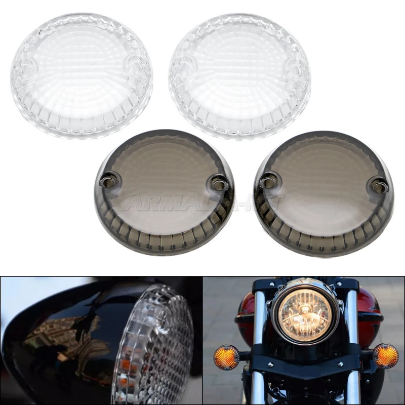 Motorcycle Front/Rear Turn Signal Lens Light Cover For Kawasaki ZN1100 ZN700-A1 LTD Shaft 454 LTD W