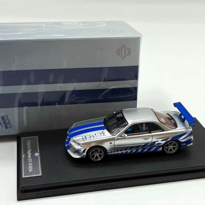 KOD1: 64 Nissan Skyline Skyline GTR R34 จําลองรถตกแต่งคอลเลกชันของขวัญ