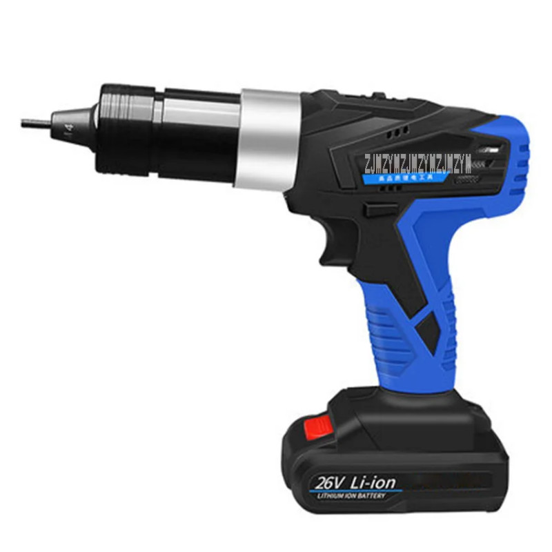 MF-8026 New Electric Rivet Nut Gun Lithium Battery Riveting Nut Gun Portable Cordless Rivet Gun 26V