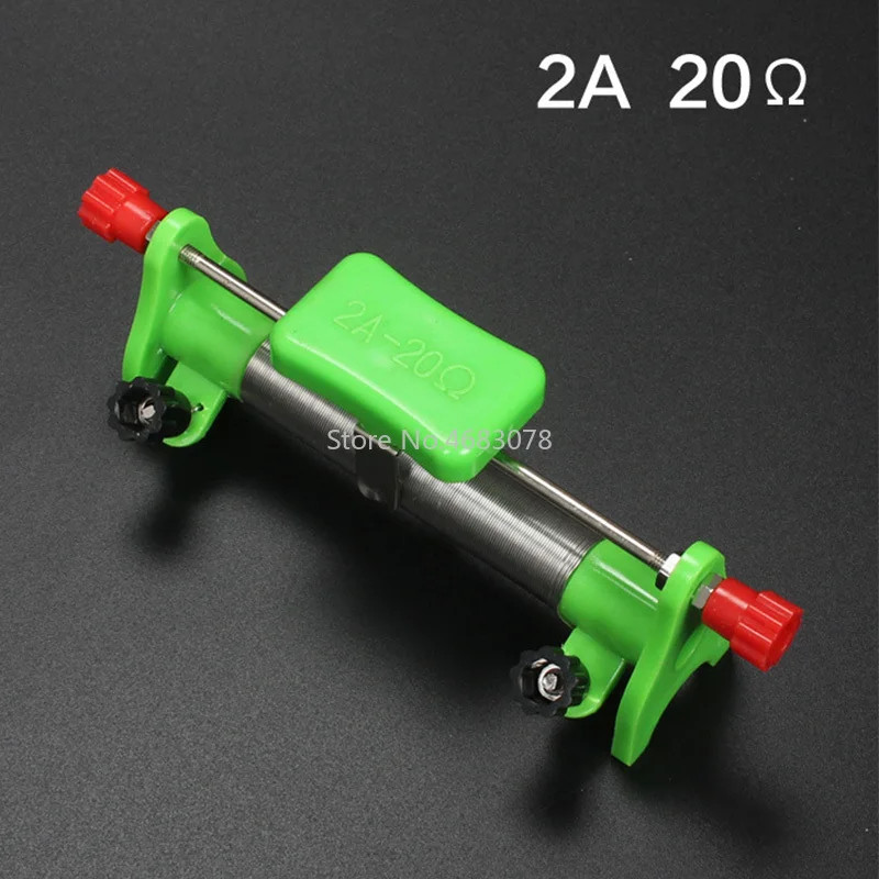 "Sliding Rheostat 20 Ohm 2 Amp Adjustable Sliding Rheostat Junior High School Physics Experiment Te