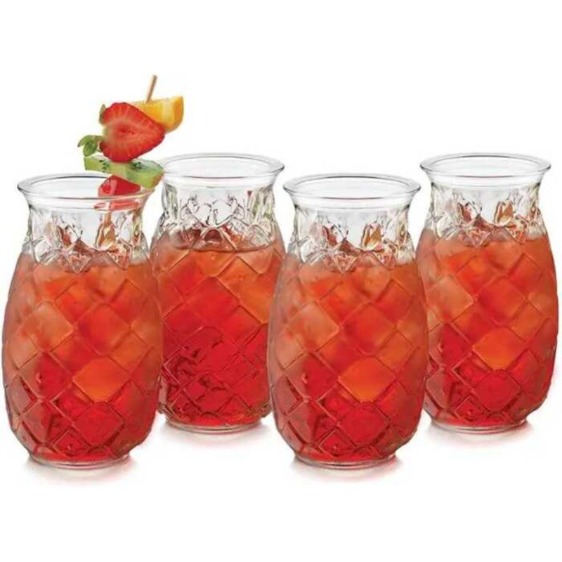 C Creative Pineapple Cocail Cup Bar Juice Cup Glass Bartending Cup Martini Juice Outdoor Pool Party