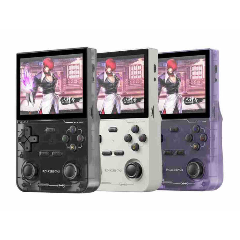 ใหม่ K36 Kaiyuan Handheld Linux System Retro เกมคอนโซลอาเขตจอยสติ๊กมือถือเกมคอนโซล