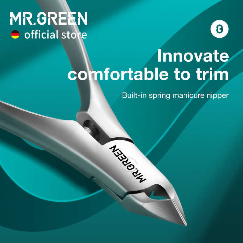 MR.GREEN Nippers Innovate กรรไกรตัดหนัง Built-In Spring Clippers Trimmer Dead Skin Remover Nailsเครื