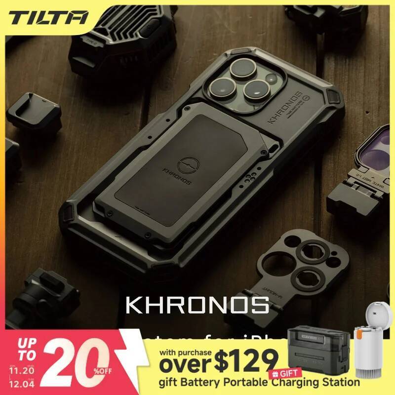 TILTA Khronos ระบบนิเวศสําหรับ iPhone 15 Pro/pro max อุปกรณ์เสริม Quick Release Live เติมแสงกรองโทรศ
