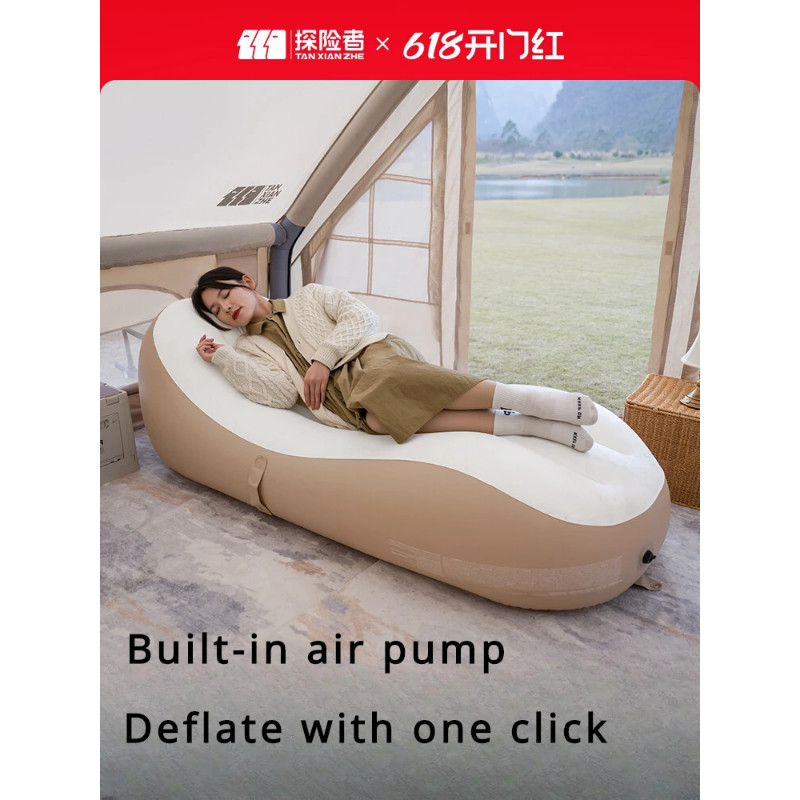 Explorer automatic inflatable sofa outdoor portable camping tent home single camping lazy air mattr