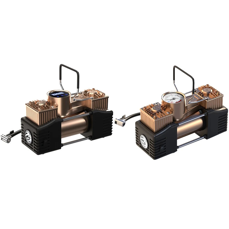 Dual-Cylinder Car Air Pump 12V Car Air Pump Car Tire Air Pump Car Electric Air Pump Electric