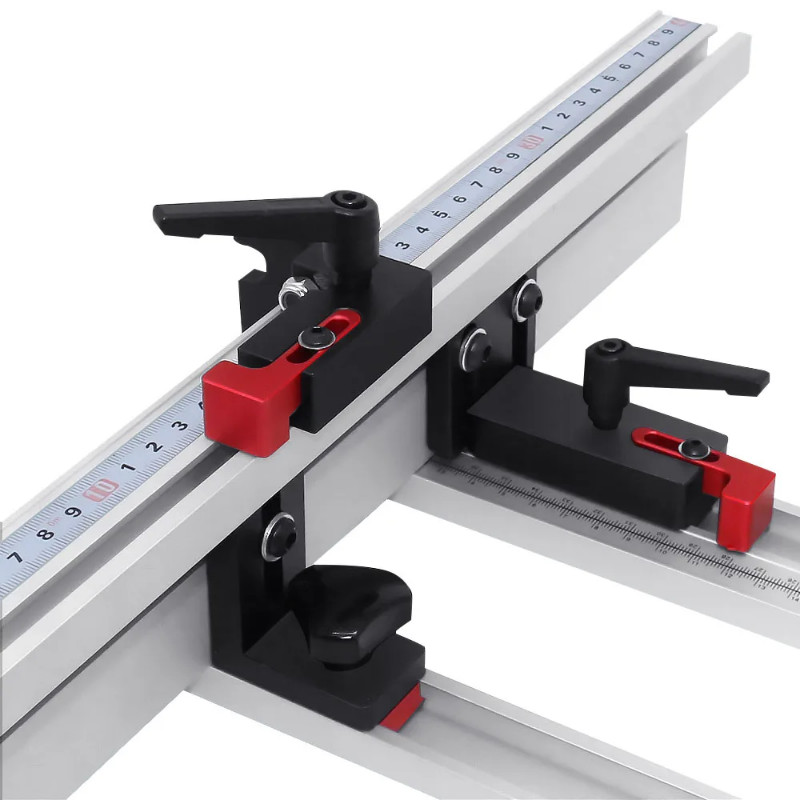 300-800MM 75-Type Aluminum Profile Fence Miter T-Track Bandsaw Jig T-Slot Track Stop DIY Woodworkin