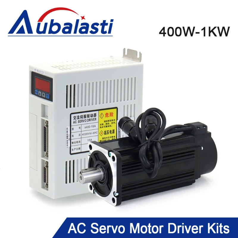 Aubalasti 400W 1.27N.m 730W 3.5N.m 750W 2.4N.m 1KW AC Servo Motor Driver Kits 220V Reduce Noise Per