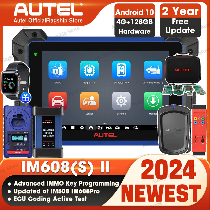 Autel MaxiIM IM608 II Pro IM608S II XP400PRO IMMO Key Programming Tool Car Diagnostic Tool OBD2 Sca
