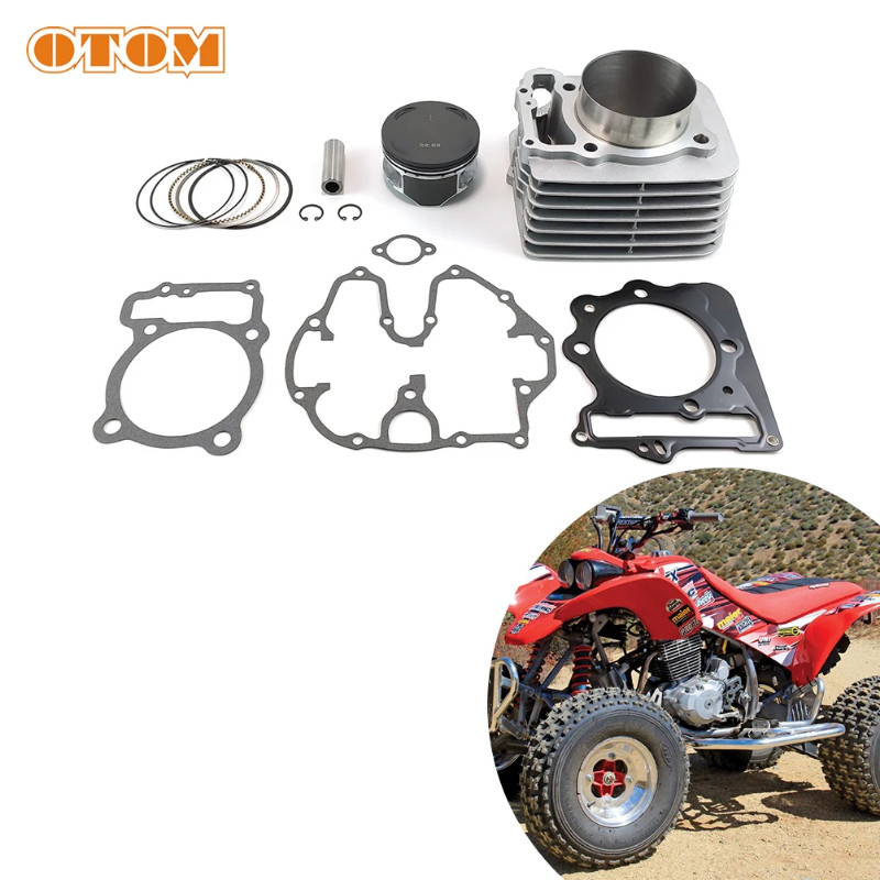 OTOM ATV Engine Parts 89mm 440CC Big Bore Cylinder Kit Quad Bike Piston Ring Pin Gasket Set For HON
