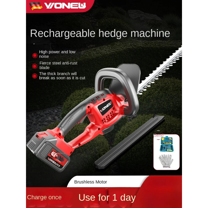 German electric hedge trimmer rechargeable tea tree pruning shears lithium battery hedge trimmer gr