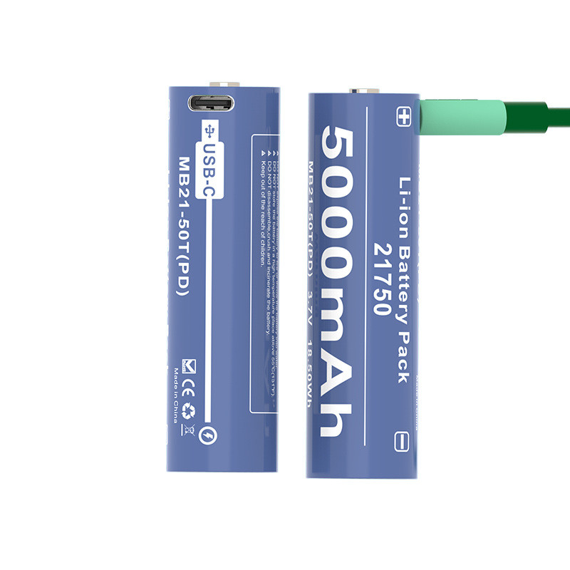 21700 แบตเตอรี่ชาร์จ 3.7v ไฟฉายแบตเตอรี่ลิเธียม ternary 5000mAh รองรับสองทางโทรศัพท์มือถือ power ba