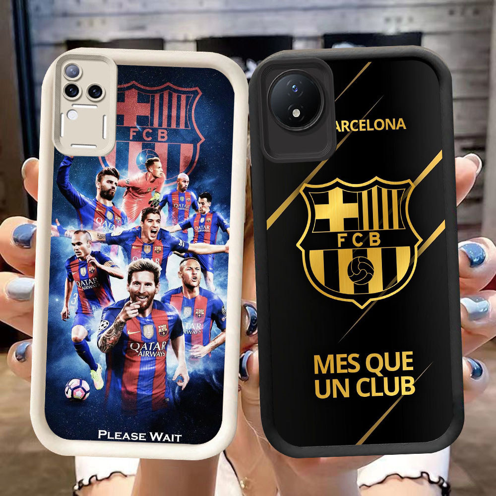 DK-55 Barcelona LOVE ปลอกซิลิโคนสีดําและสีขาวสําหรับ VIVO Y29 Y02a V50 V30E V30 T4 Y02 Y02t Pro 5G