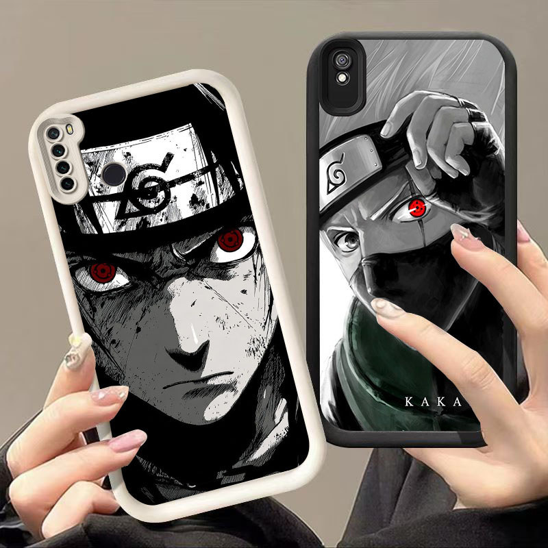 DJ-30 Naruto Silicone Casing สีดําและสีขาวสําหรับ Redmi Note 6A 7 9T 9A Pro