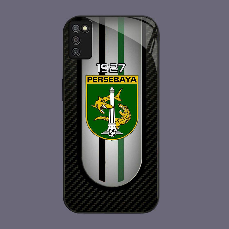 DK-76 Persebaya Casing GLASS soft frame สีดํา Samsung A02S M02S A03S 164mm A51 166mm A71