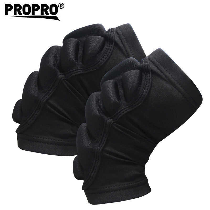PROPRO โรลเลอร์สเก็ตรองเข่าสกีสเก็ตรองเข่าโยคะเต้นรํากีฬารองเข่าผู้ใหญ่เด็กUnisex