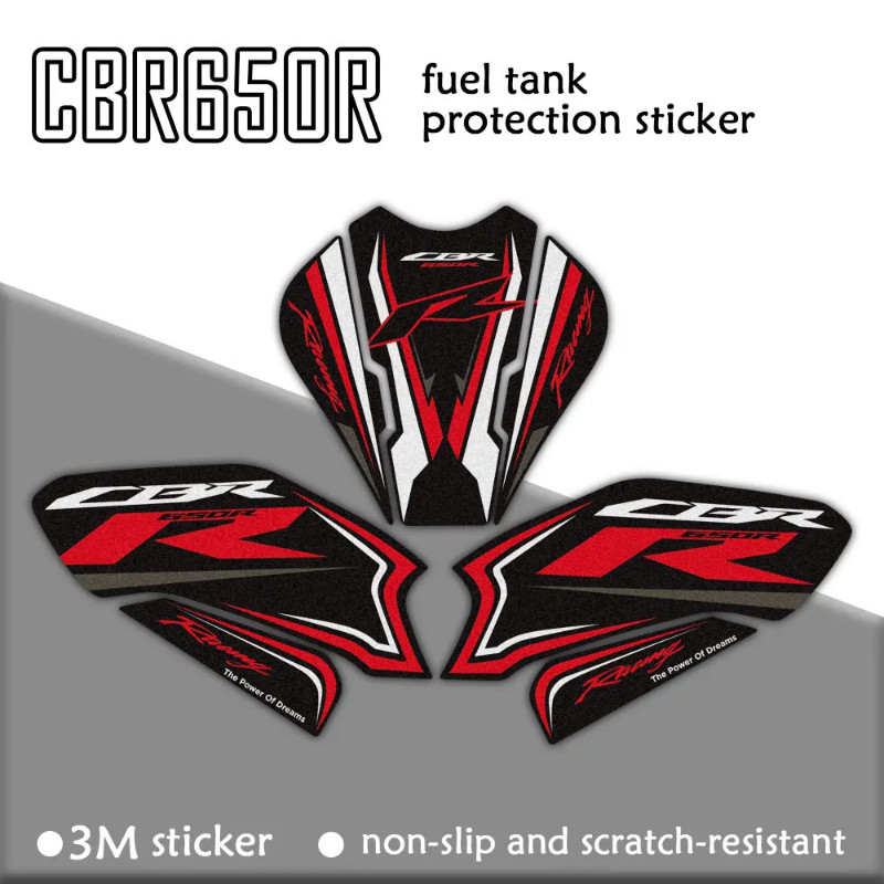 CBR650R 3M Frosted Motorcycle Accessories Sticker Decal Kit Fuel Tank Pad Protector Anti slip For c