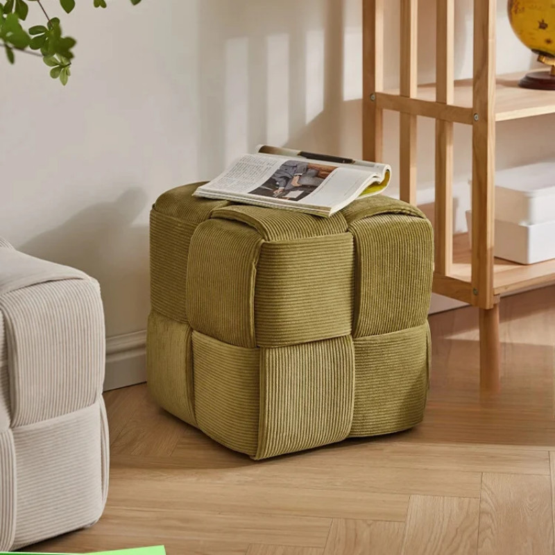 Household soft bag small stool sofa stool pier makeup changing shoe wearing shoe stool