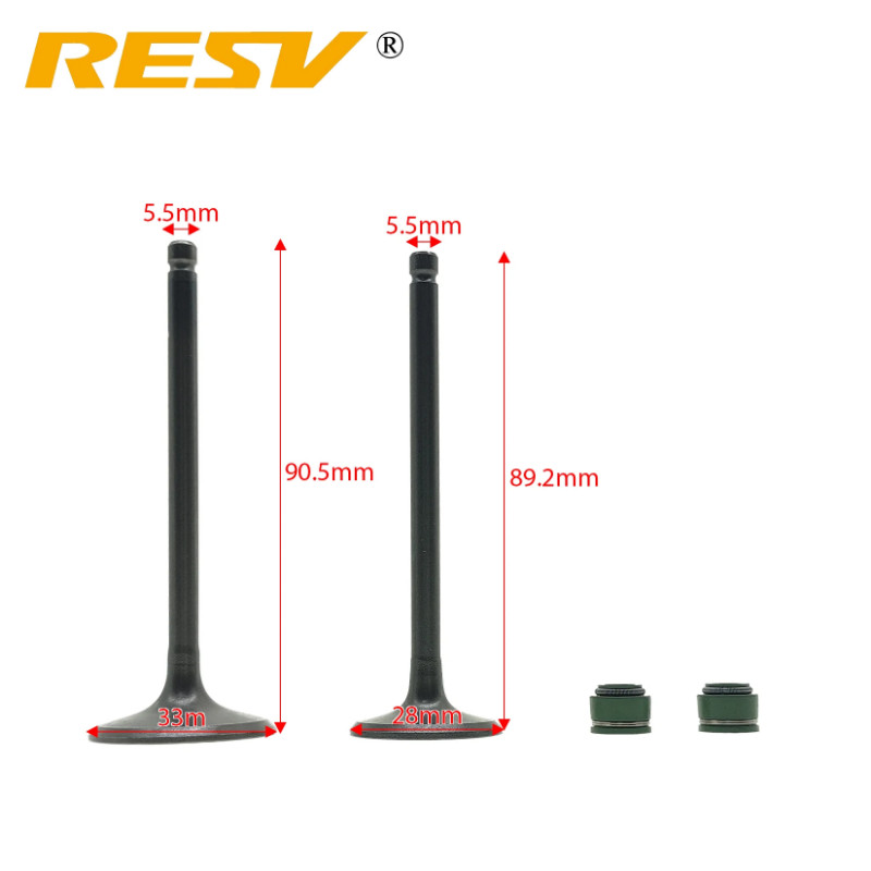 RESV for Suzuki GS200 DR200 QM200GY GXT200 DR200 GS DR QM GXT DR 200 200cc Valve Intake Exhaust Ste