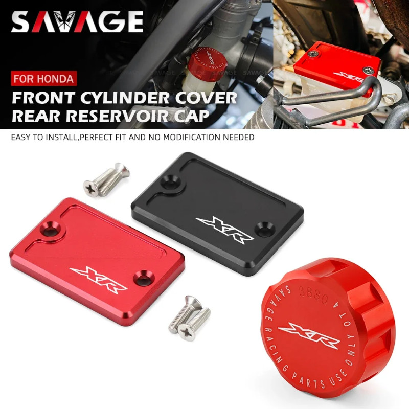 Front Rear Brake Reservoir Cover For HONDA XR650L XR250L XR600R XR 400/250/230 Motard XR400 Motorcy