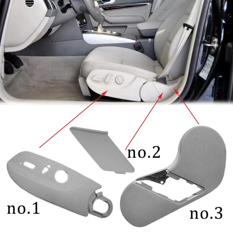 For Audi A6 C6 2005-2011 8E0882327A 8E0882328A 8E0881325G 8E0881325C Front Seat Trim Panel Cover Po