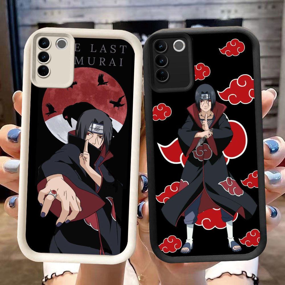 DK-73 Naruto Anime Silicone Casing สีดําและสีขาวสําหรับ VIVO V27E V29 V27 Y100 V29E Y200e Pro