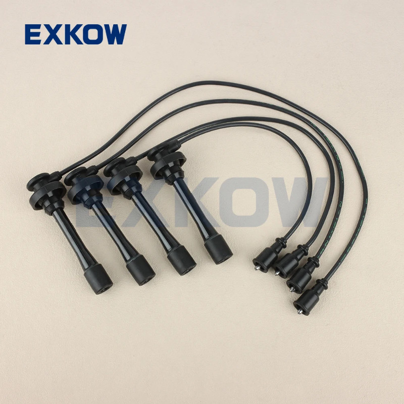 4PCS Spark Plug Cable Set for Mitsubishi L300 1986-  P03V P13 P04 P14 W 2.0L 4G63 4G64 MN137207