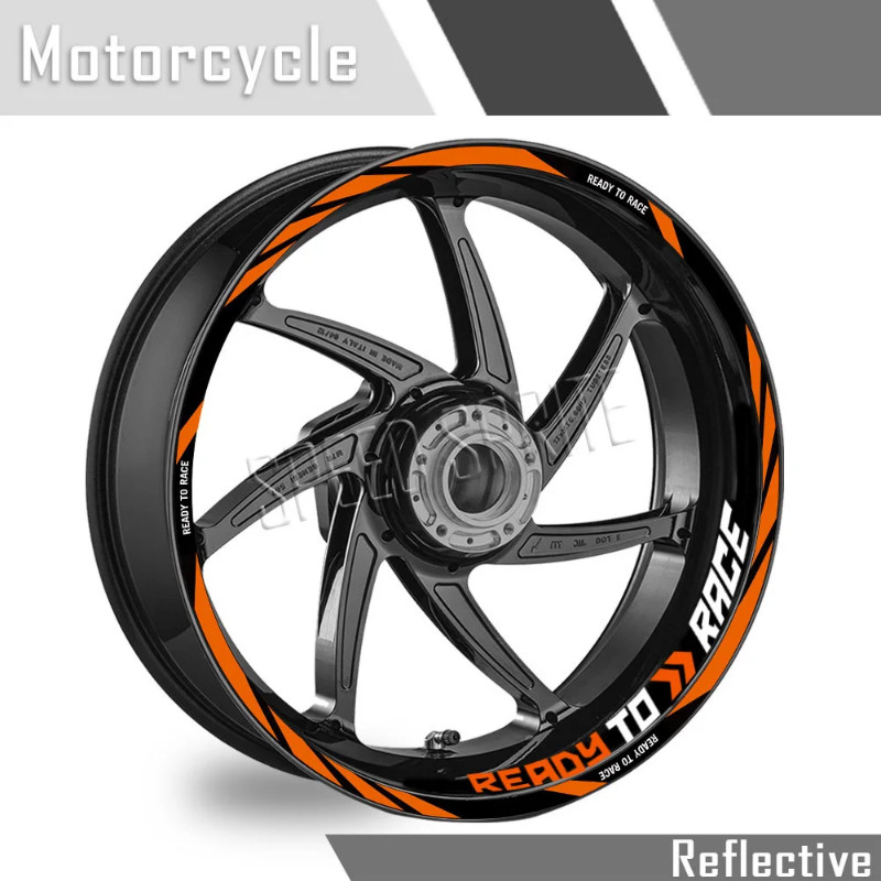 For KTM R2R DUKE 125 390 690 790 890 990 1290 RC 390 Reflective Wheel Sticker Hub Decal Rim Stripe