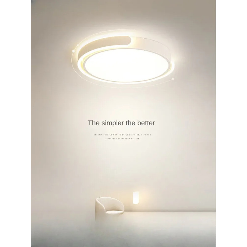 Bedroom ceiling light design sense round LED room light, master bedroom, second bedroom, simple mod