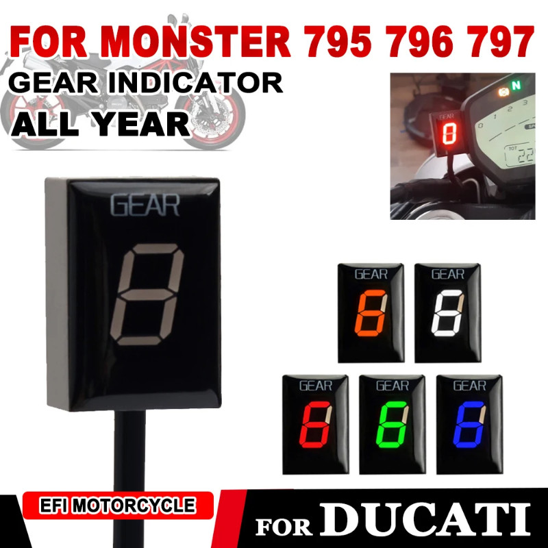 Gear Indicator For Ducati Monster 795 796 797 Monster796 Corse Stripe Monster795 Motorcycle Accesso