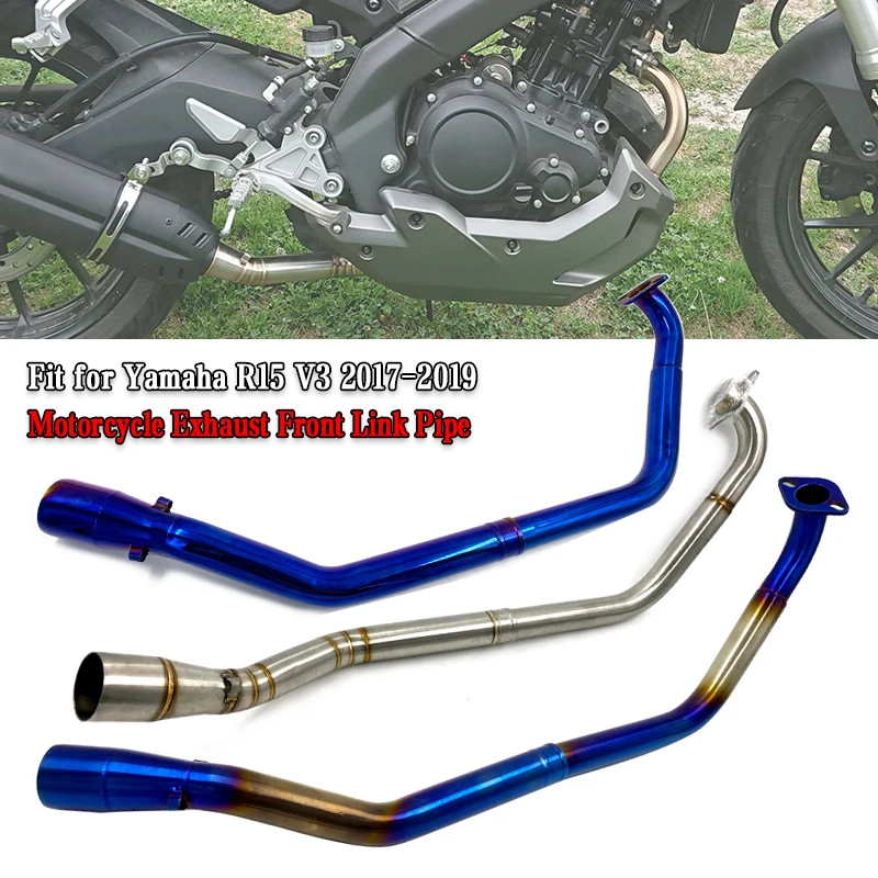 Fit for Yamaha R15 V3 2017 2018 2019 Slip On Motorcycle Exhaust Escape Modified Front Connection Mi