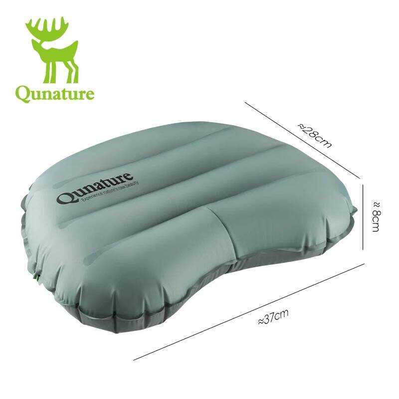 C Qunature Inflatable Pillow Outdoor Travel Pillow Lightweight Sleeping Tent Nap Air Cushion Pillow