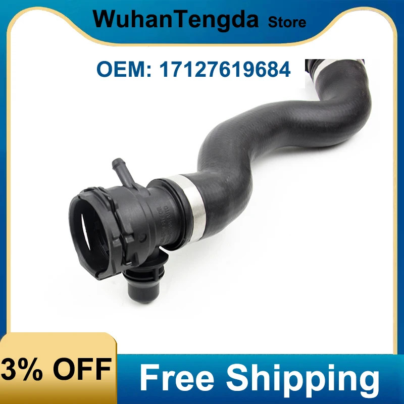 OEM 17127619684 1 Piece Upper Radiator Hose Intercooler Pipe for BMW 520i 528i 528i xDrive F07 F10