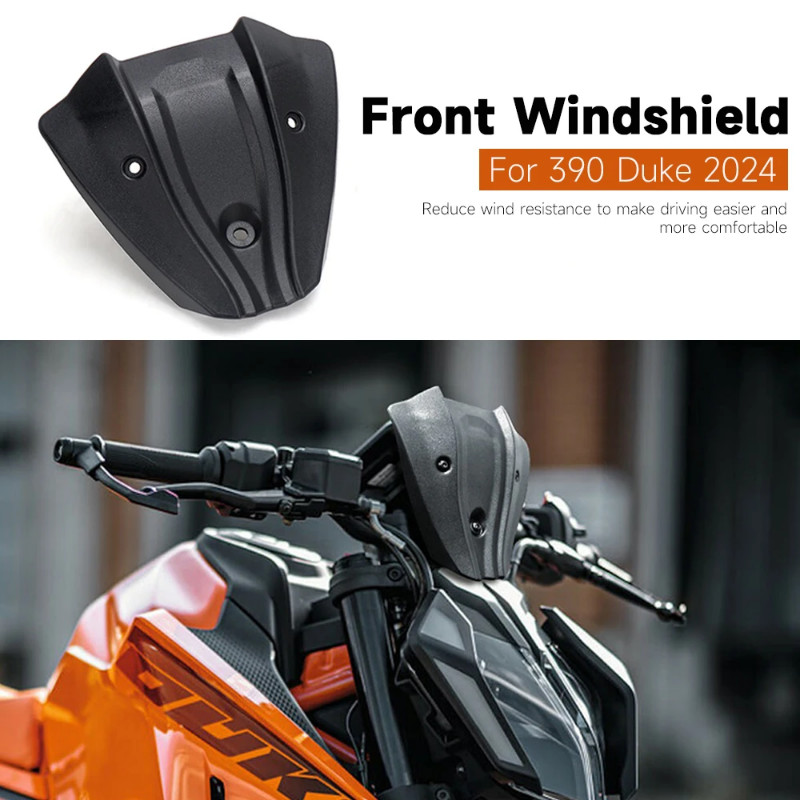 Motorcycle Windshield For 390 Duke 390Duke DUKE390 390 duke 2024 Front Windscreen Wind Deflector Gu