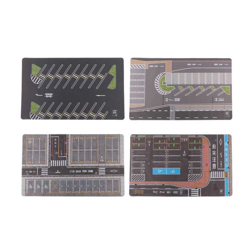 C 1/64 Parking Lot Diorama E Pad Underground Garage Car Scene Mat Model Building Diecast Car Garage