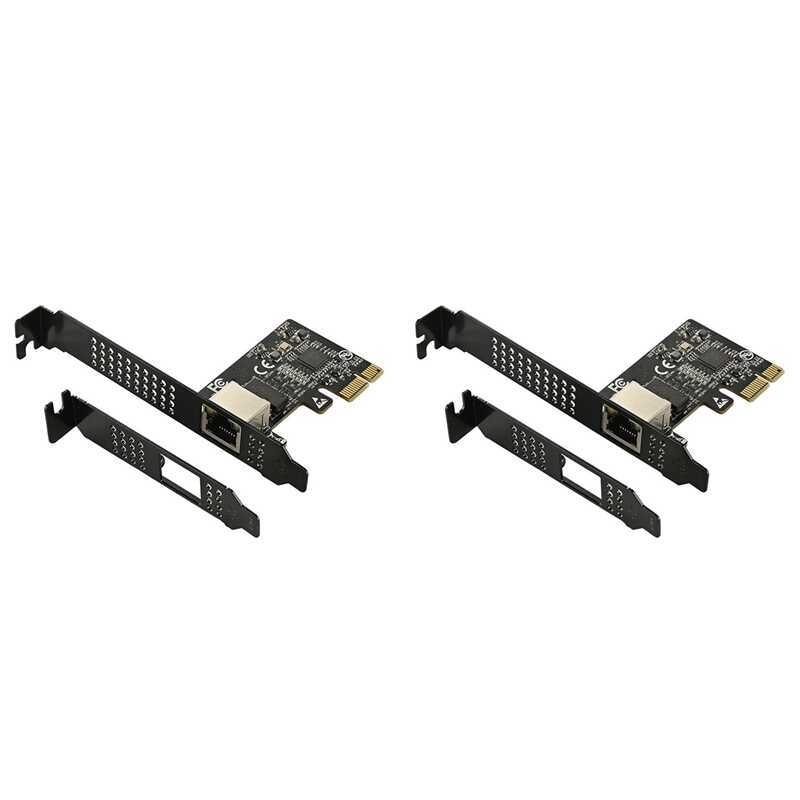 B0at sh0p-2X 5GB PCIE PCI Express X1 ถึง RJ45 Gigabit Ethernet บริการการ์ดเครือข่าย 10/100/1000 M/2.