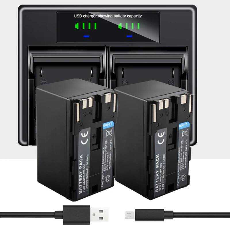 ▥ Bp-955 BP 955 Bp-970G เครื่องชาร์จคู่ Bp-975 Bp-925Lcd Bp-950G Bp-955สำหรับ Canon Ca-Cp200l E
