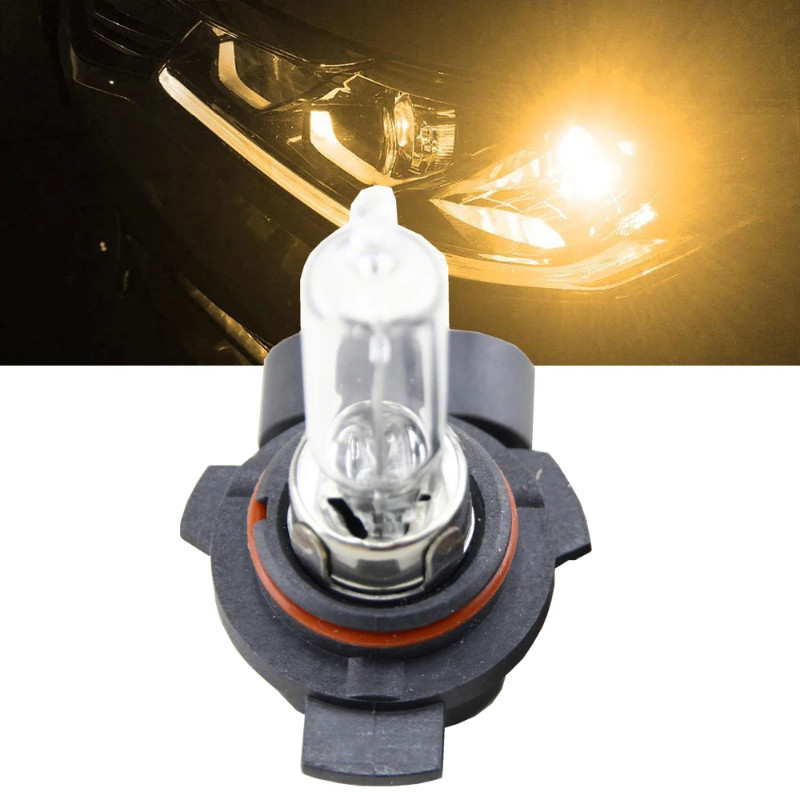 1x Canbus 9012 HIR2 Halogen Light Bulbs 55W 4300K Yellow Car Interior Headlight Bulb 9012 HIR2 PX22