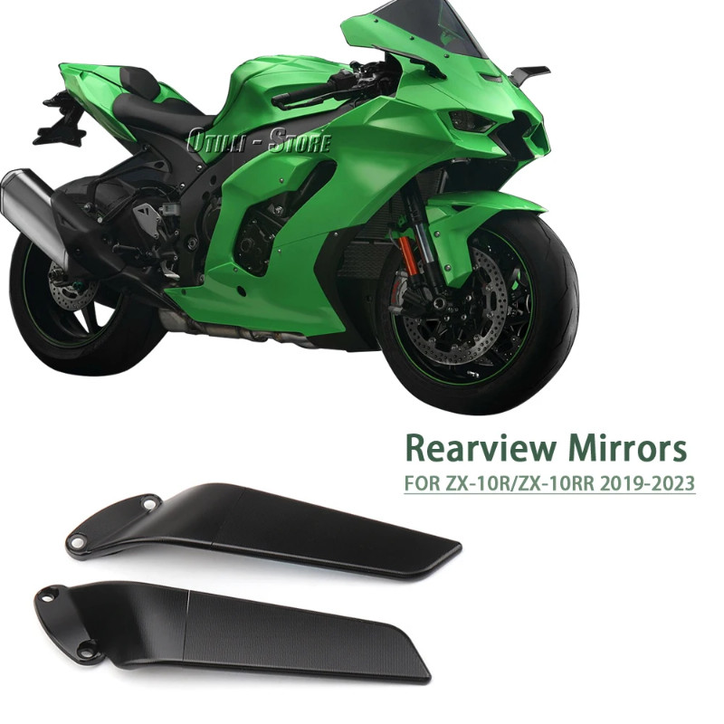 For KAWASAKI Ninja ZX10R ZX-10R SE ZX10RR ZX-10RR ZX 10 R RR  Motorcycle Adjustable Black Rearview