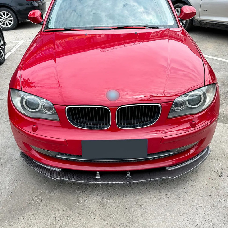3X 2005 To 2011 For BMW 1 Series E81 E82 E87 E88 LCI Model Car Front Bumper Lip Spoiler Spiltter Di