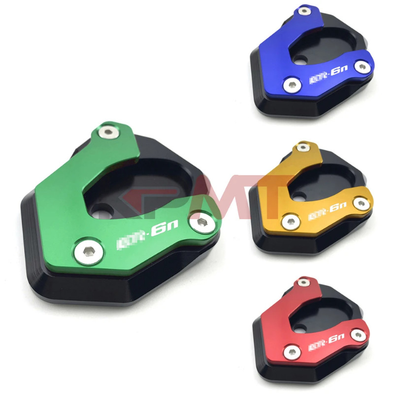 For KAWASAKI ER-6N ER 6N ER-6F ER6F ER 6F Motorcycle Kickstand Foot Side Stand Extension Support Pl